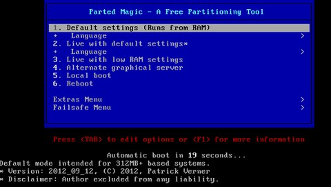 Parted Magic：1枚のLiveCDに収録された完全なハードドライブツールボックス 