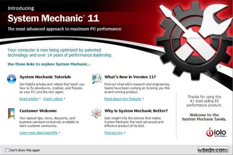 System Mechanic 11：PCを調整し、パフォーマンスを即座に向上させる[プレゼント] 