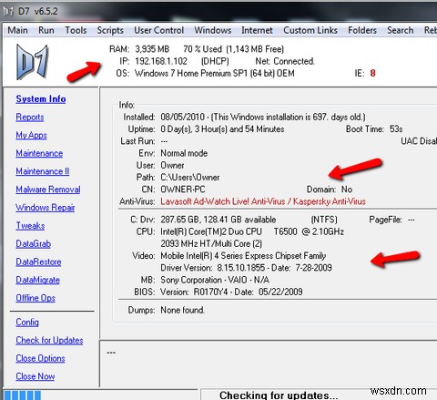 D7を使用してすべてのコンピュータートラブルシューティングツールを1か所にまとめる 