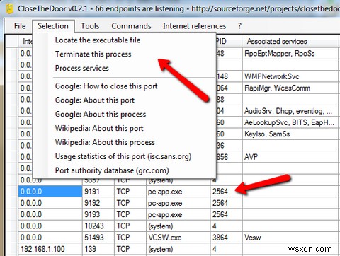 CloseTheDoorを使用してPCへの不要な接続をシャットダウンします 