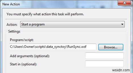 SyncToyとVBスクリプトを使用してデータバックアップツールを作成する方法 
