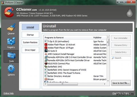 CCleanerで最高の状態で実行するようにシステムを最適化する 