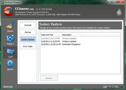 CCleanerで最高の状態で実行するようにシステムを最適化する 