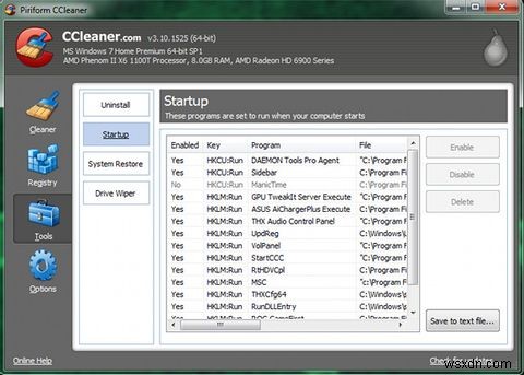 CCleanerで最高の状態で実行するようにシステムを最適化する 