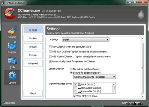 CCleanerで最高の状態で実行するようにシステムを最適化する 