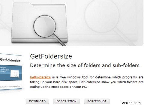 GetFoldersizeは、ハードディスクの使用量をすばやく簡単に計算します[Windows] 