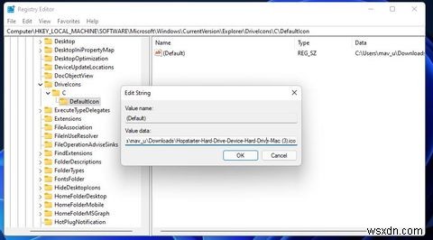 Windows11および10でファイルエクスプローラーのドライブアイコンを変更する方法 