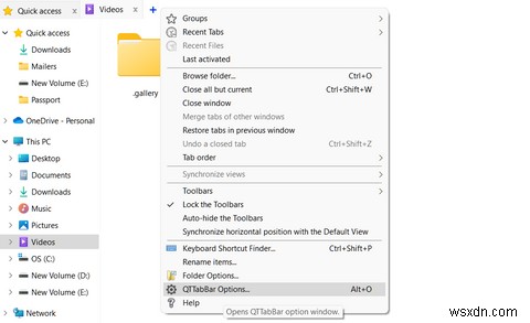 QTTabBarを使用してWindowsファイルエクスプローラーにタブを追加する方法 