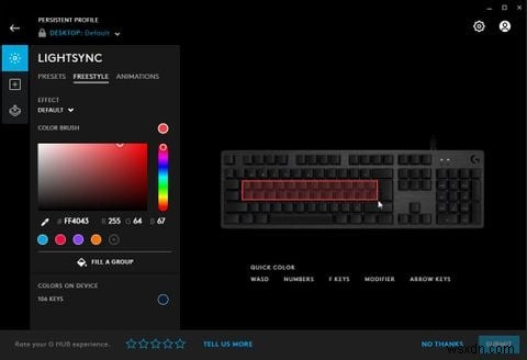 Logitechキーボード用に独自の「ライトマップ」を作成する方法 