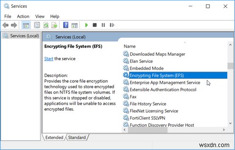 Windows暗号化ファイルシステム（EFS）とは何ですか？また、それをどのように有効または無効にしますか？ 