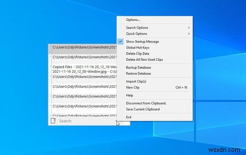 DittoでWindowsクリップボードを拡張する方法 