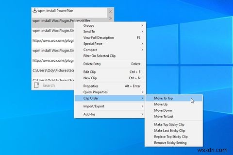 DittoでWindowsクリップボードを拡張する方法 