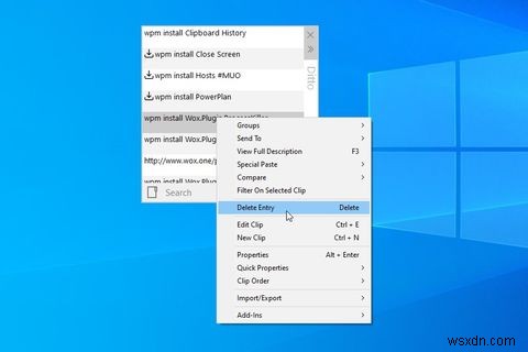 DittoでWindowsクリップボードを拡張する方法 