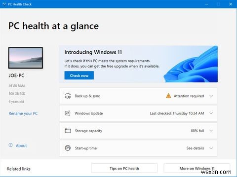 MicrosoftはWindows10にPCヘルスチェックを自動インストールしています：これが何をするのか 