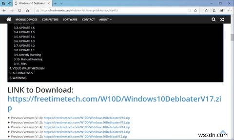 Windows Decrapifier＆Debloaterを使用してWindows10から綿毛を取り除きます 