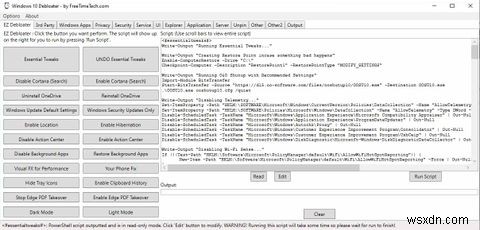 Windows Decrapifier＆Debloaterを使用してWindows10から綿毛を取り除きます 