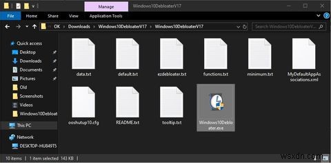 Windows Decrapifier＆Debloaterを使用してWindows10から綿毛を取り除きます 