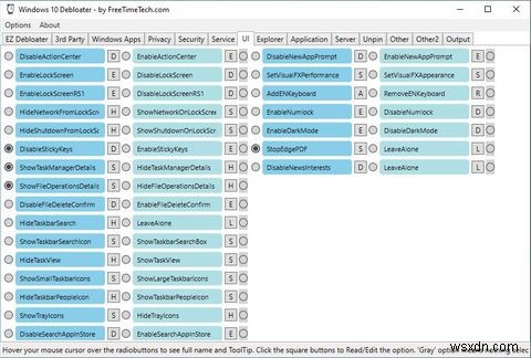 Windows Decrapifier＆Debloaterを使用してWindows10から綿毛を取り除きます 