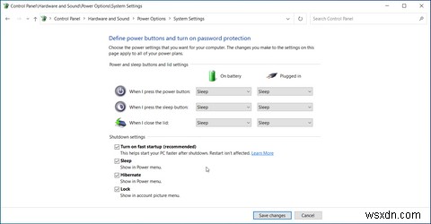 Windows10で欠落しているスリープオプションを復元する方法 