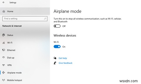 機内モードでスタックしたWindows10を修正する6つの方法 