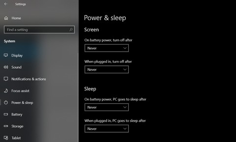 Windows10が画面をオフにしないようにする方法 