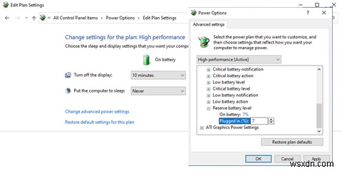 表示されないときにWindows10のバッテリー残量低下通知を修正する5つの方法 