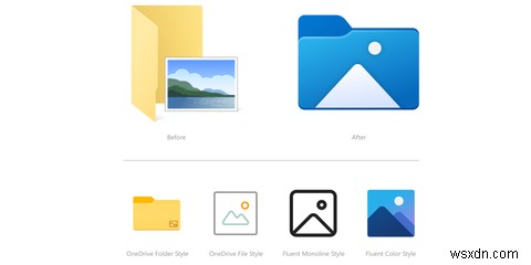 マイクロソフトは、Windows10に新しいファイルエクスプローラーアイコンのイメージチェンジを提供します 
