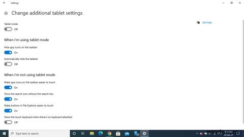 Windows10でタブレットモードをオフにする方法 