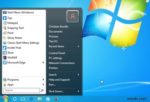 Windows10をWindows7またはXPのように見せるための方法 