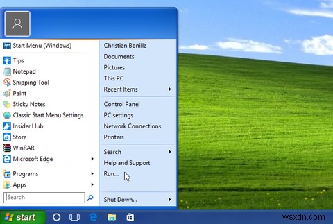 Windows10をWindows7またはXPのように見せるための方法 