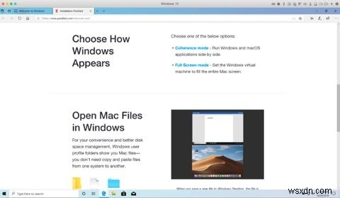 ParallelsDesktop15を使用してMacでWindowsを実行する 