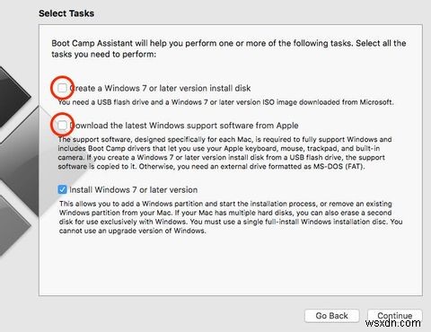 BootCampを使用してMacにWindows10をインストールする方法 