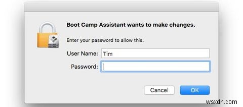 BootCampを使用してMacにWindows10をインストールする方法 