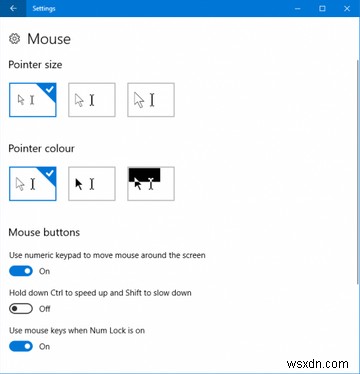 Windows10でマウスをカスタマイズする方法 