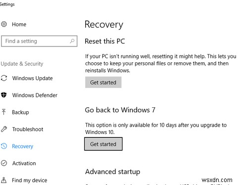 Windows 10に安全にアップグレードし、Windows7または8.1に再度ダウングレードする方法 