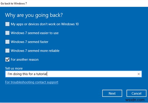 Windows 10に安全にアップグレードし、Windows7または8.1に再度ダウングレードする方法 