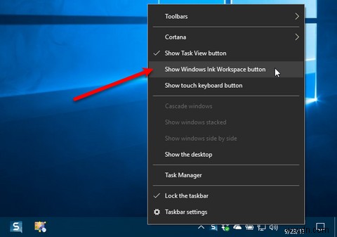 Windows10でタッチスクリーンを使用してWindowsインクを使用する方法 