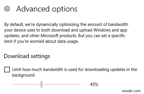 Windows10sのデータと帯域幅の使用を制御する方法 