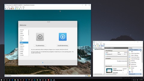 Hyper-Vを使用してWindows10でLinuxディストリビューションを実行する方法 