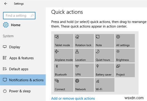 Windows10アクションセンターをカスタマイズして無効にする方法 