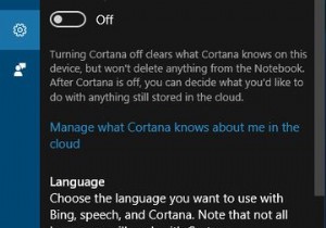 Windows10でCortanaの言語を変更する方法 