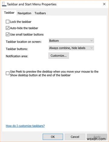 Windows10でタスクバー設定を調整する方法 