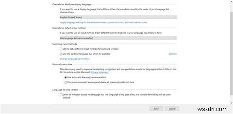 Windows10言語バーを有利に使用する方法 