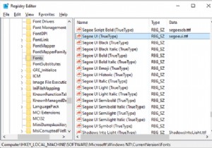 Windows 10でデフォルトフォントを変更する唯一の方法【レジストリ編集】