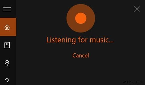 Cortanaは、聴いている曲を特定するのに役立ちます 