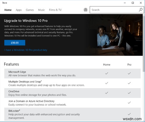 Windows10HomeからProfessionalEditionにアップグレードする方法 