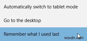 連続体：Windows10デスクトップモードとタブレットモードを切り替えます 