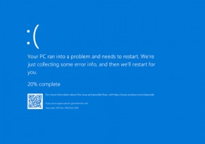 Windows10のブルースクリーンエラーを修正するための11のヒント 