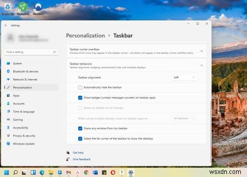 Windows11タスクバーをカスタマイズする7つの方法 