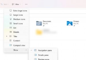 11Windows11のファイルエクスプローラーのヒントとコツ 